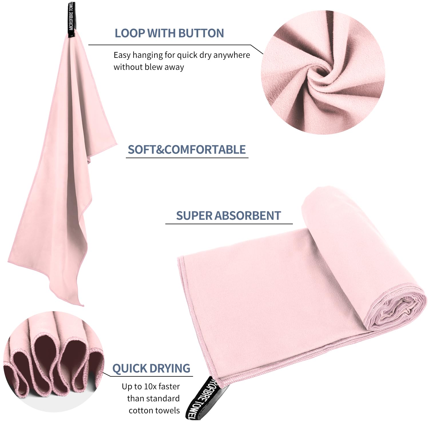 1 PCS 40x80cm Microfiber Gym T - Herbal Yoga のレビューと価格