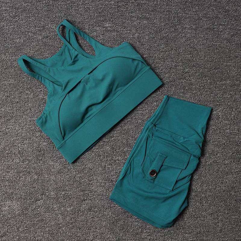 Fitness Shorts Yoga Sets Women - Herbal Yoga のレビューと価格
