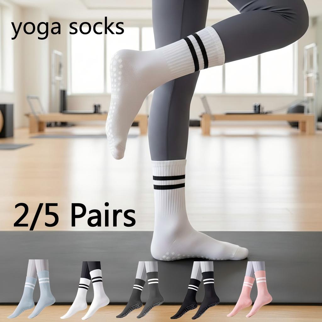 Women Non Slip Yoga Socks, Gri - Herbal Yoga のレビューと価格