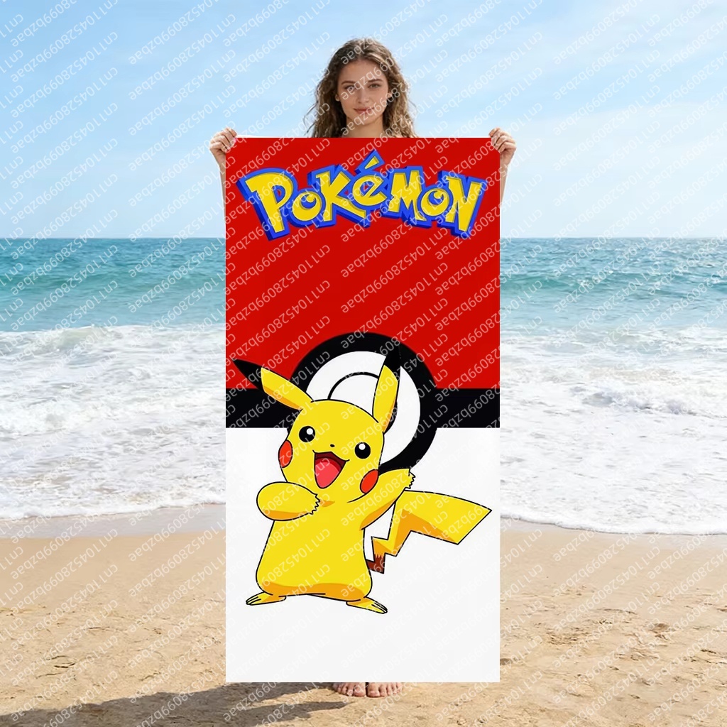 Cute Pokemon Beach Towel Quick - Herbal Yoga のレビューと価格
