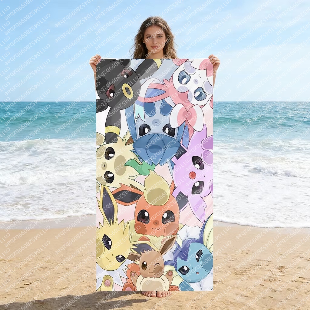 Cute Pokemon Beach Towel Quick - Herbal Yoga のレビューと価格